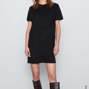 Faux Suede Dress